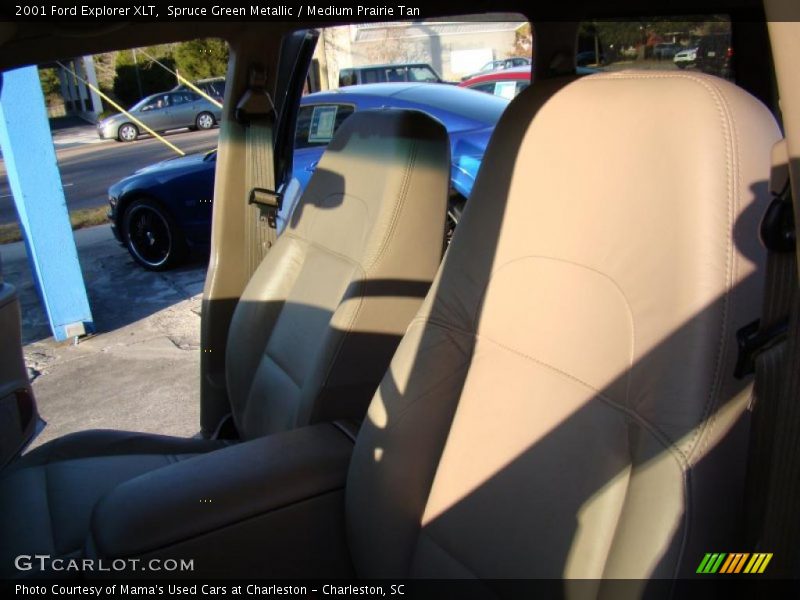 Spruce Green Metallic / Medium Prairie Tan 2001 Ford Explorer XLT