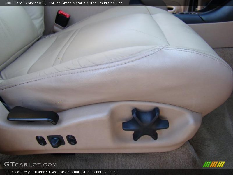 Spruce Green Metallic / Medium Prairie Tan 2001 Ford Explorer XLT