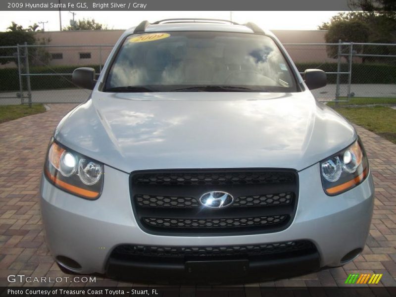Bright Silver / Gray 2009 Hyundai Santa Fe GLS