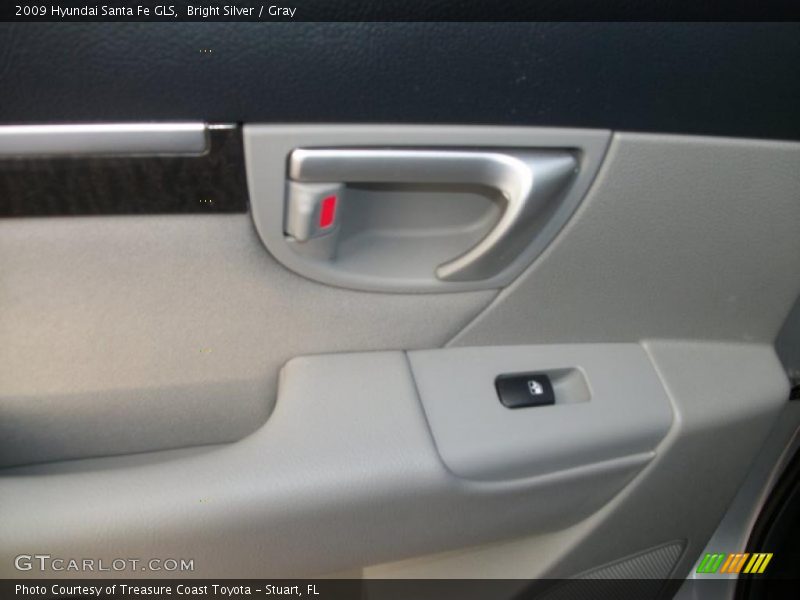 Bright Silver / Gray 2009 Hyundai Santa Fe GLS