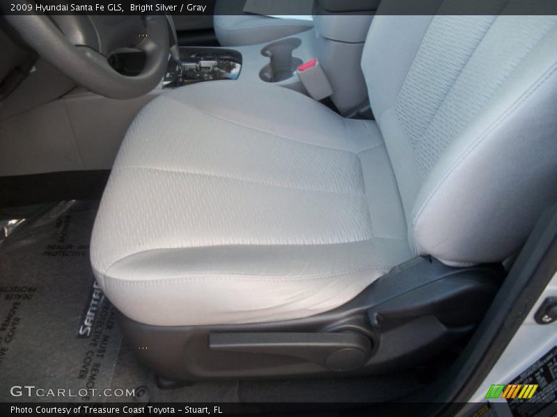Bright Silver / Gray 2009 Hyundai Santa Fe GLS