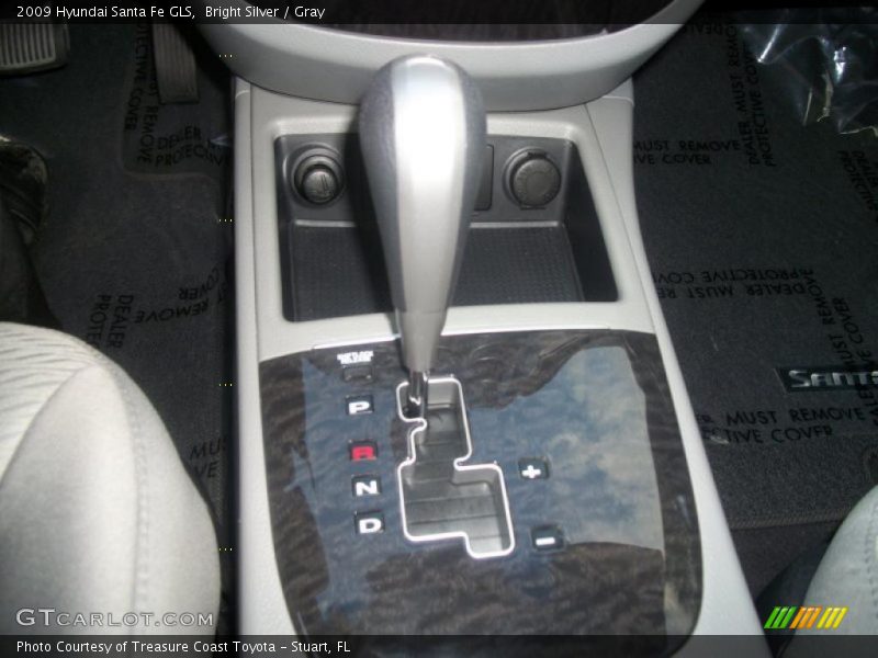 Bright Silver / Gray 2009 Hyundai Santa Fe GLS