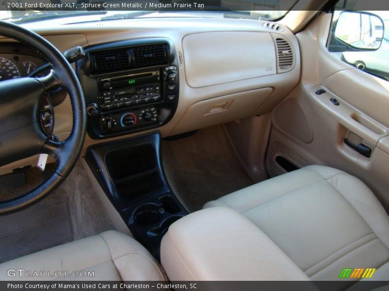 Spruce Green Metallic / Medium Prairie Tan 2001 Ford Explorer XLT