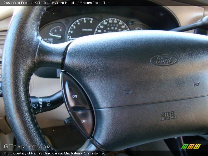 Spruce Green Metallic / Medium Prairie Tan 2001 Ford Explorer XLT