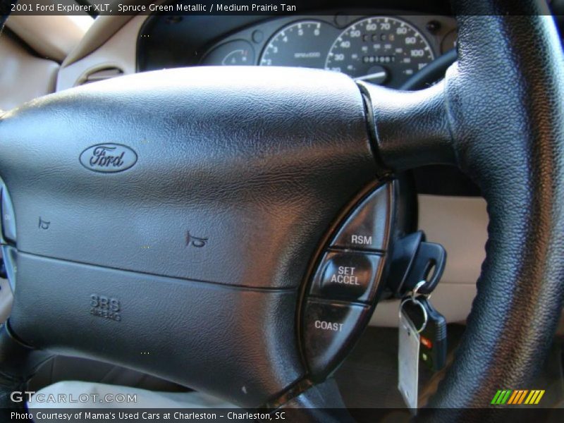 Spruce Green Metallic / Medium Prairie Tan 2001 Ford Explorer XLT