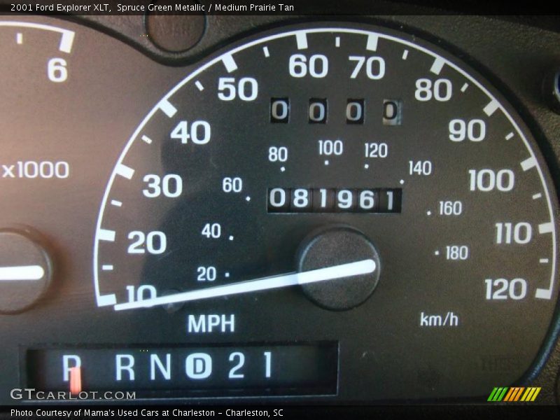 Spruce Green Metallic / Medium Prairie Tan 2001 Ford Explorer XLT