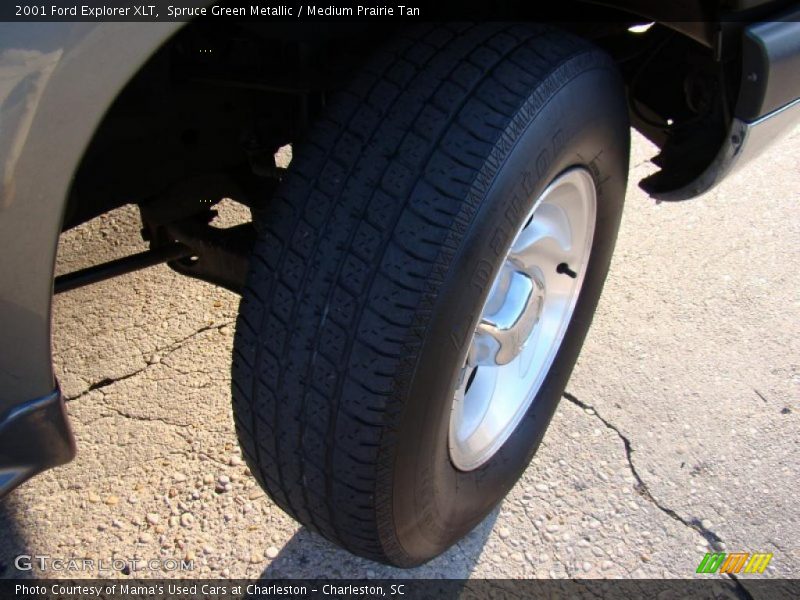 Spruce Green Metallic / Medium Prairie Tan 2001 Ford Explorer XLT