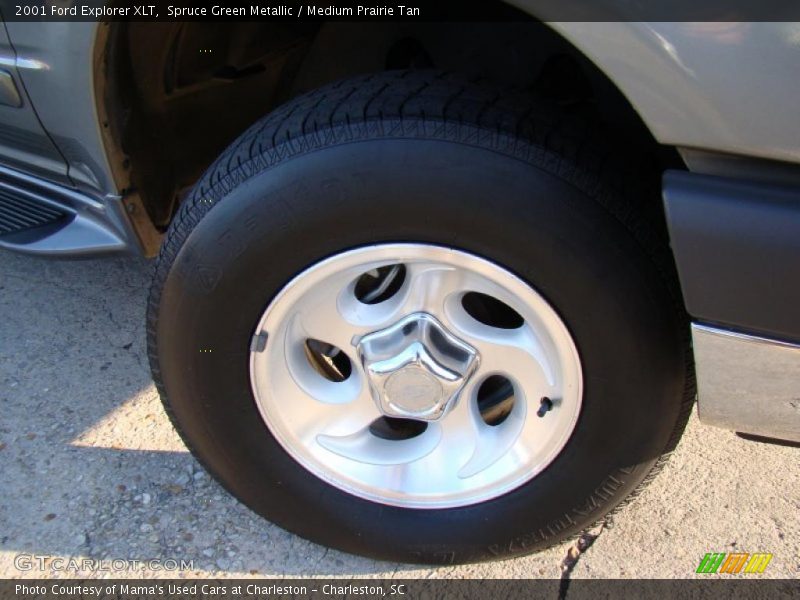 Spruce Green Metallic / Medium Prairie Tan 2001 Ford Explorer XLT
