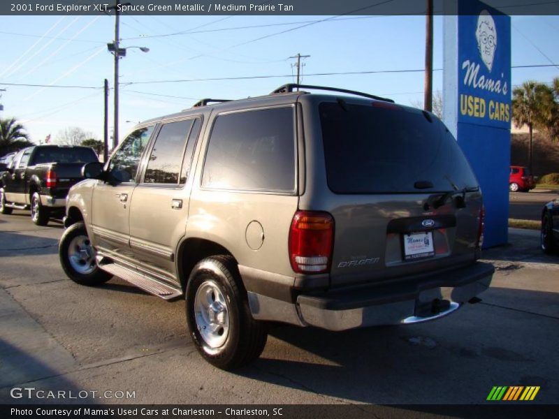 Spruce Green Metallic / Medium Prairie Tan 2001 Ford Explorer XLT