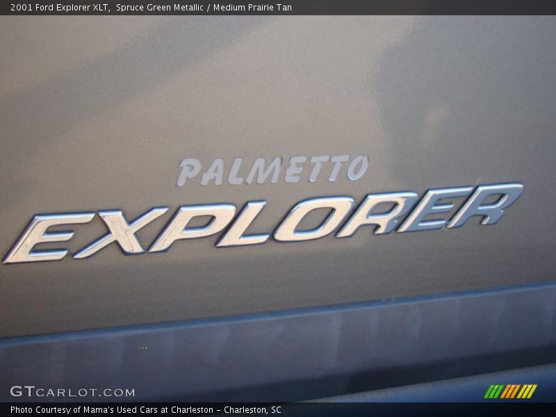 Spruce Green Metallic / Medium Prairie Tan 2001 Ford Explorer XLT