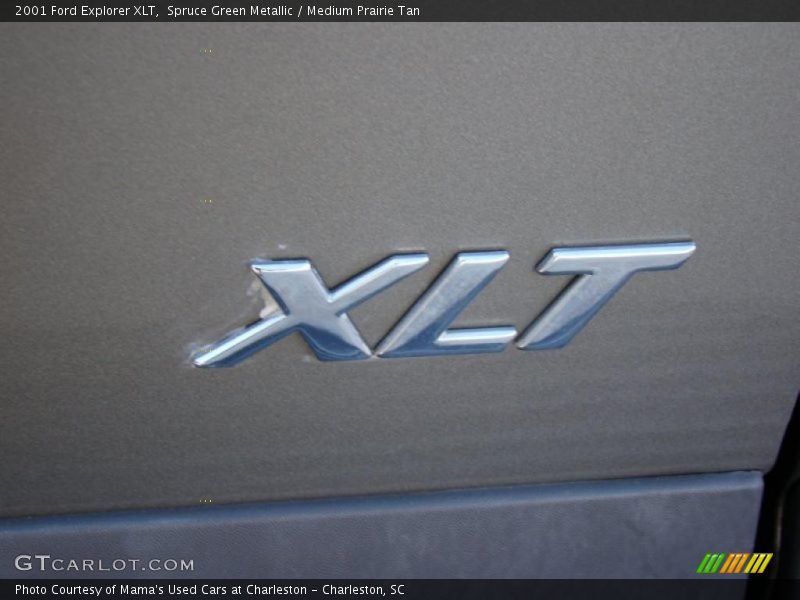 Spruce Green Metallic / Medium Prairie Tan 2001 Ford Explorer XLT
