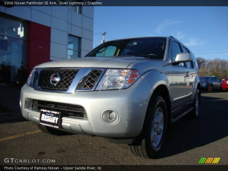 Silver Lightning / Graphite 2008 Nissan Pathfinder SE 4x4