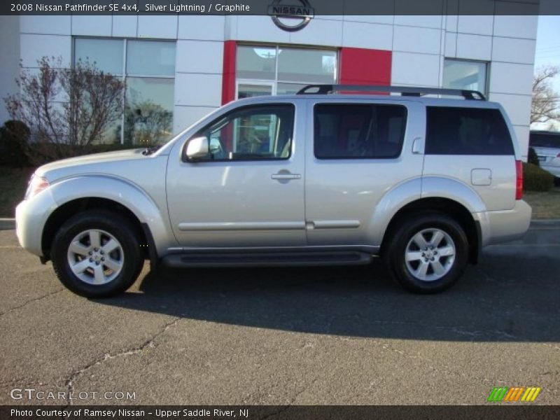 Silver Lightning / Graphite 2008 Nissan Pathfinder SE 4x4