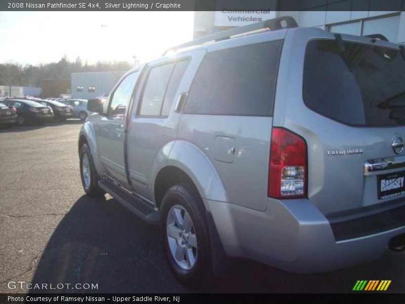 Silver Lightning / Graphite 2008 Nissan Pathfinder SE 4x4