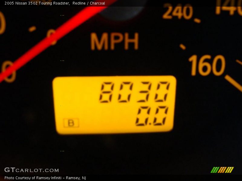 Redline / Charcoal 2005 Nissan 350Z Touring Roadster