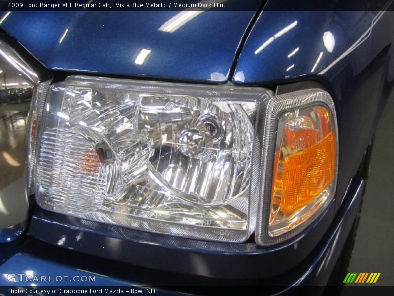 Vista Blue Metallic / Medium Dark Flint 2009 Ford Ranger XLT Regular Cab