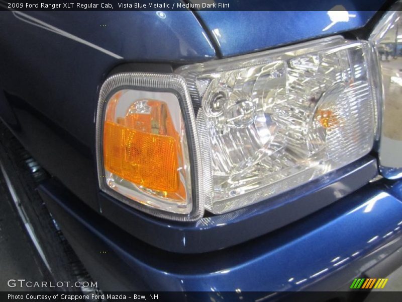 Vista Blue Metallic / Medium Dark Flint 2009 Ford Ranger XLT Regular Cab