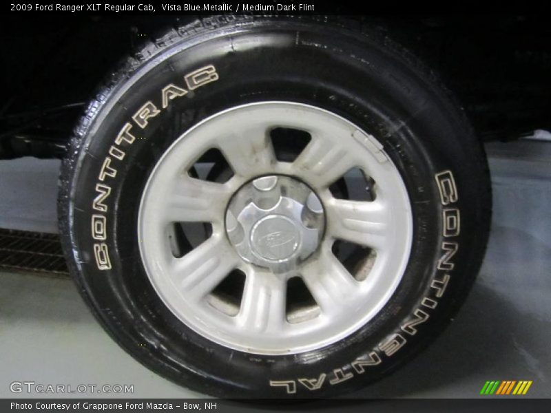 Vista Blue Metallic / Medium Dark Flint 2009 Ford Ranger XLT Regular Cab