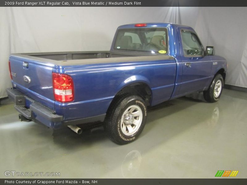 Vista Blue Metallic / Medium Dark Flint 2009 Ford Ranger XLT Regular Cab