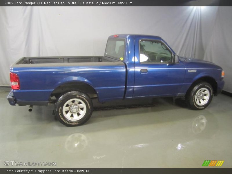 Vista Blue Metallic / Medium Dark Flint 2009 Ford Ranger XLT Regular Cab
