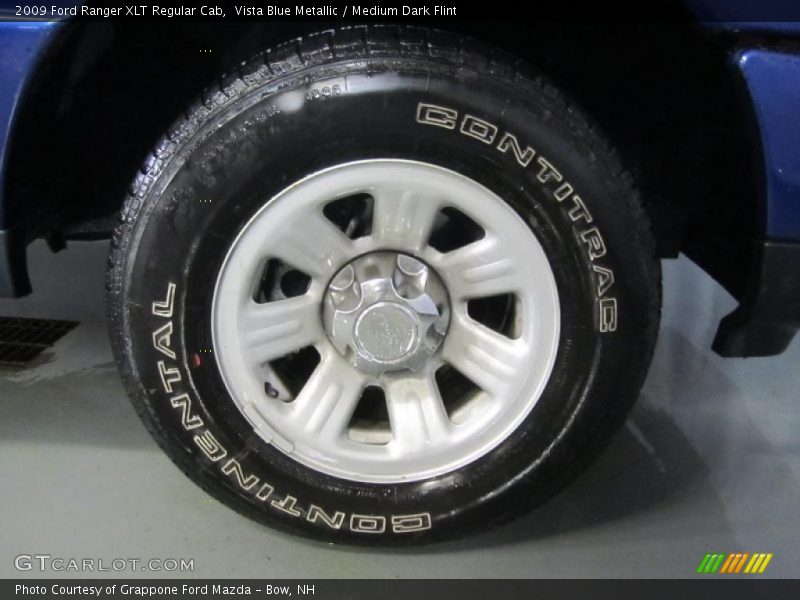 Vista Blue Metallic / Medium Dark Flint 2009 Ford Ranger XLT Regular Cab