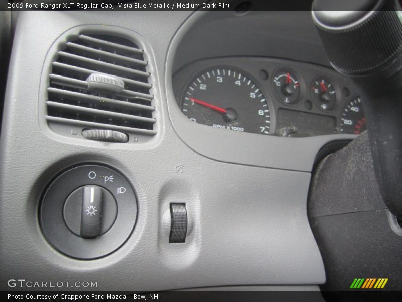 Vista Blue Metallic / Medium Dark Flint 2009 Ford Ranger XLT Regular Cab