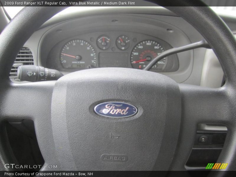 Vista Blue Metallic / Medium Dark Flint 2009 Ford Ranger XLT Regular Cab