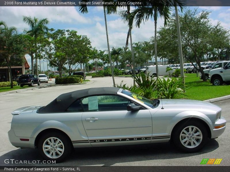 Brilliant Silver Metallic / Light Graphite 2008 Ford Mustang V6 Deluxe Convertible