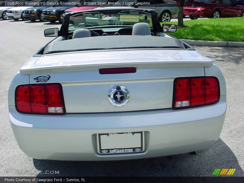 Brilliant Silver Metallic / Light Graphite 2008 Ford Mustang V6 Deluxe Convertible