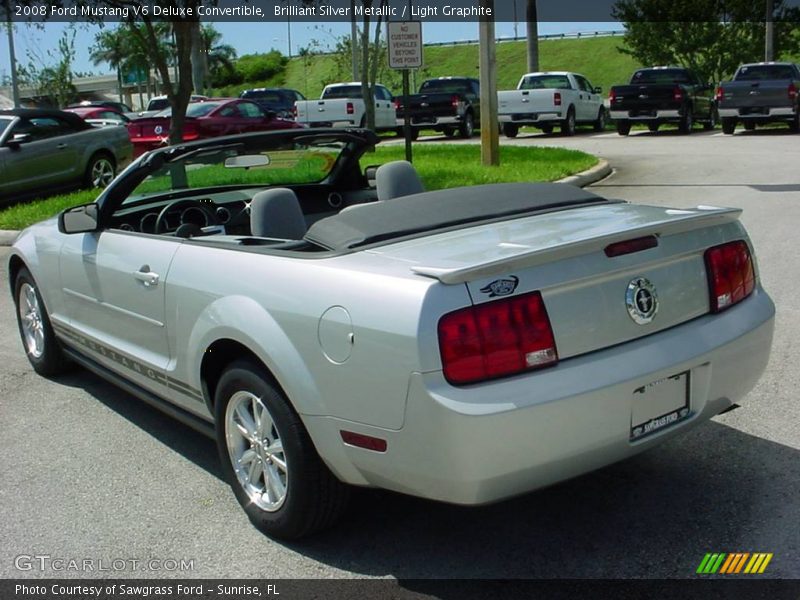 Brilliant Silver Metallic / Light Graphite 2008 Ford Mustang V6 Deluxe Convertible
