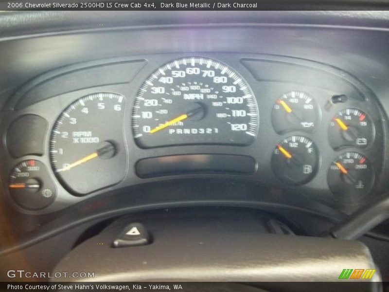 Dark Blue Metallic / Dark Charcoal 2006 Chevrolet Silverado 2500HD LS Crew Cab 4x4