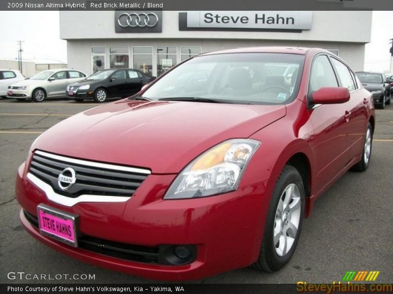 Red Brick Metallic / Blond 2009 Nissan Altima Hybrid
