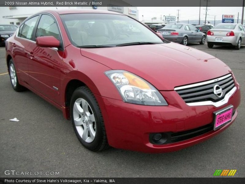 Red Brick Metallic / Blond 2009 Nissan Altima Hybrid