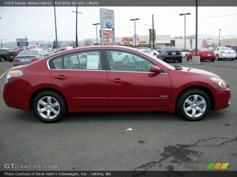 Red Brick Metallic / Blond 2009 Nissan Altima Hybrid