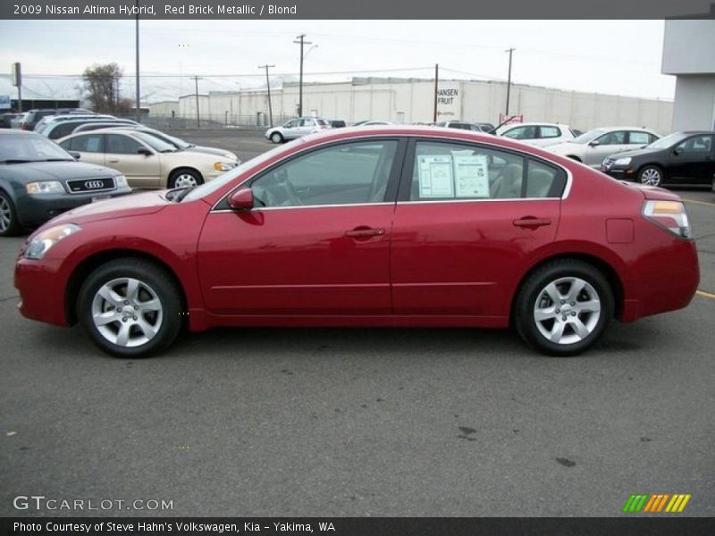 Red Brick Metallic / Blond 2009 Nissan Altima Hybrid