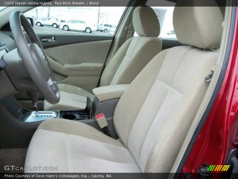 Red Brick Metallic / Blond 2009 Nissan Altima Hybrid