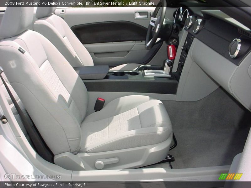 Brilliant Silver Metallic / Light Graphite 2008 Ford Mustang V6 Deluxe Convertible