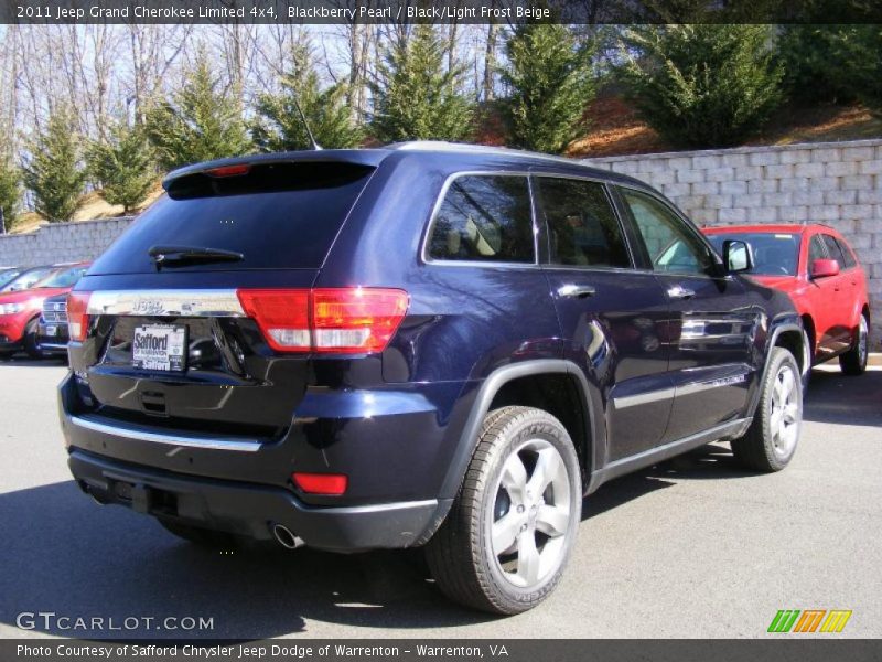 Blackberry Pearl / Black/Light Frost Beige 2011 Jeep Grand Cherokee Limited 4x4