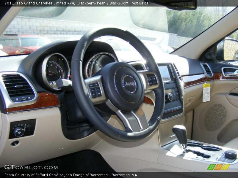 Blackberry Pearl / Black/Light Frost Beige 2011 Jeep Grand Cherokee Limited 4x4