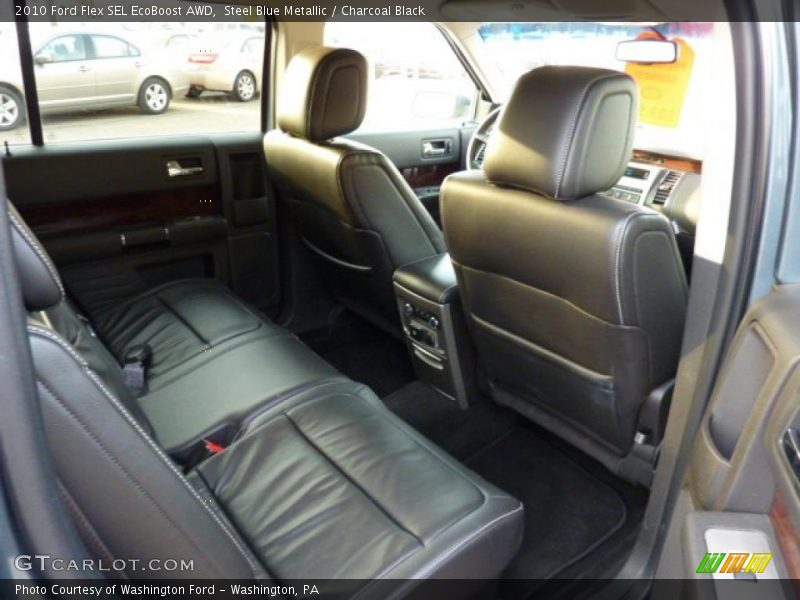 Steel Blue Metallic / Charcoal Black 2010 Ford Flex SEL EcoBoost AWD