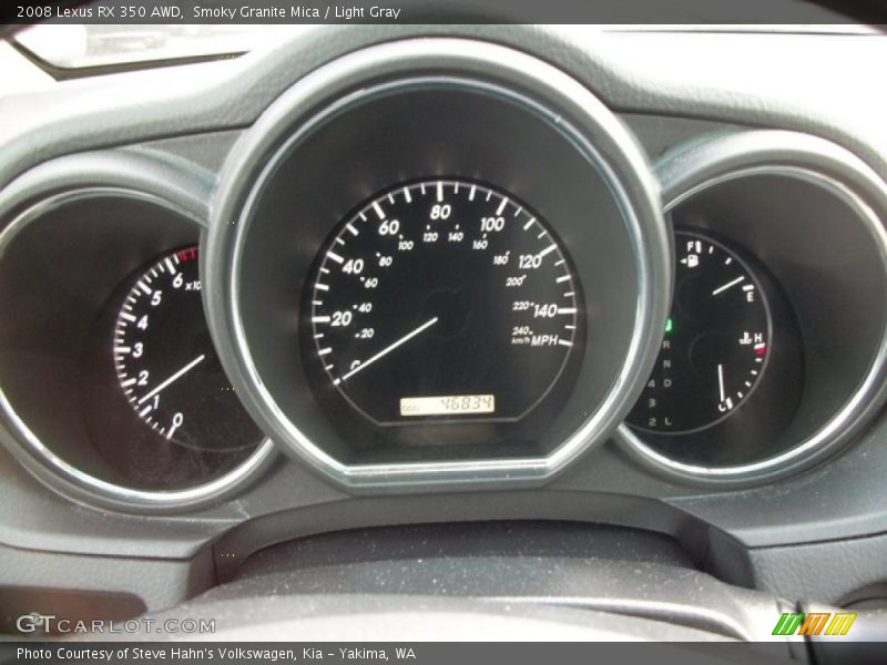 Smoky Granite Mica / Light Gray 2008 Lexus RX 350 AWD