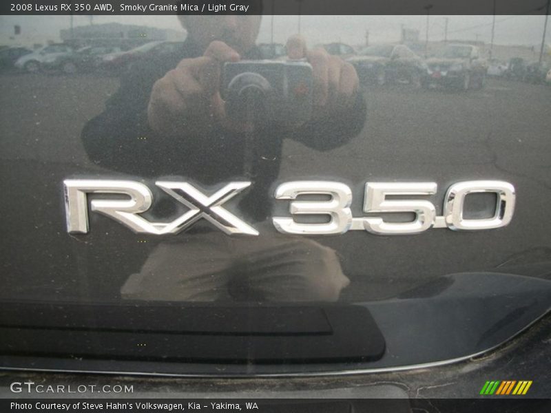 Smoky Granite Mica / Light Gray 2008 Lexus RX 350 AWD