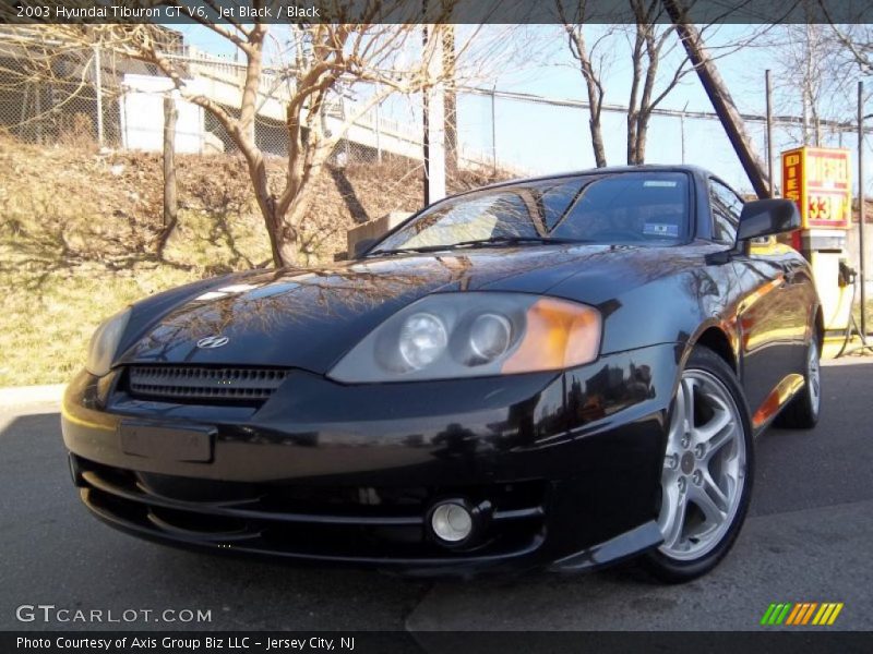 Jet Black / Black 2003 Hyundai Tiburon GT V6