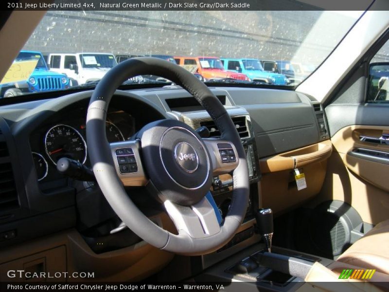 Natural Green Metallic / Dark Slate Gray/Dark Saddle 2011 Jeep Liberty Limited 4x4