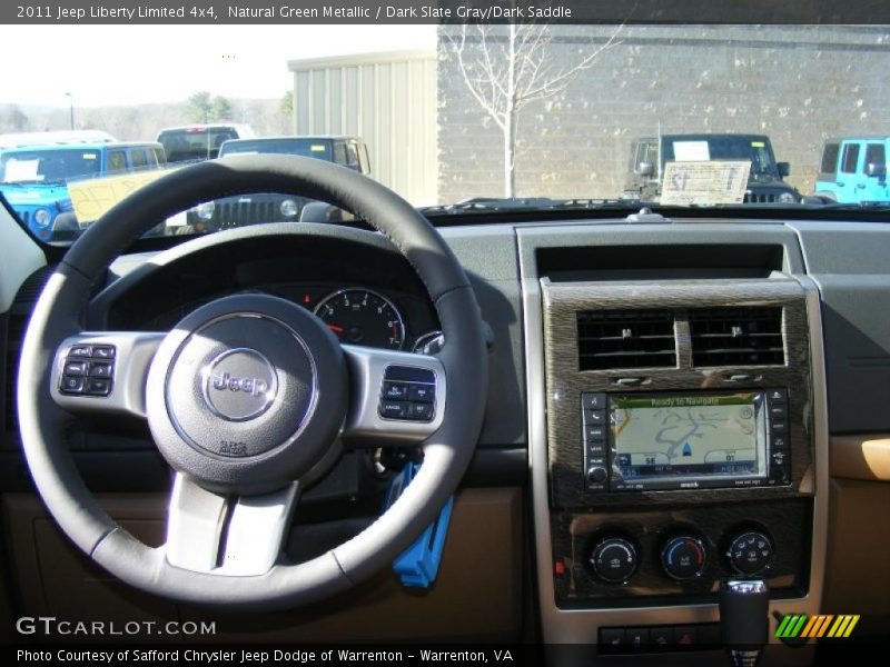 Natural Green Metallic / Dark Slate Gray/Dark Saddle 2011 Jeep Liberty Limited 4x4