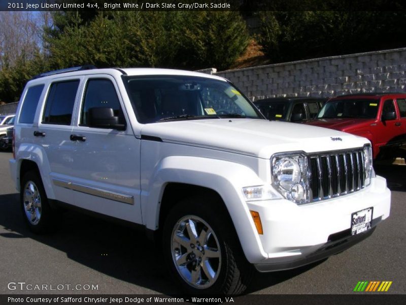 Bright White / Dark Slate Gray/Dark Saddle 2011 Jeep Liberty Limited 4x4