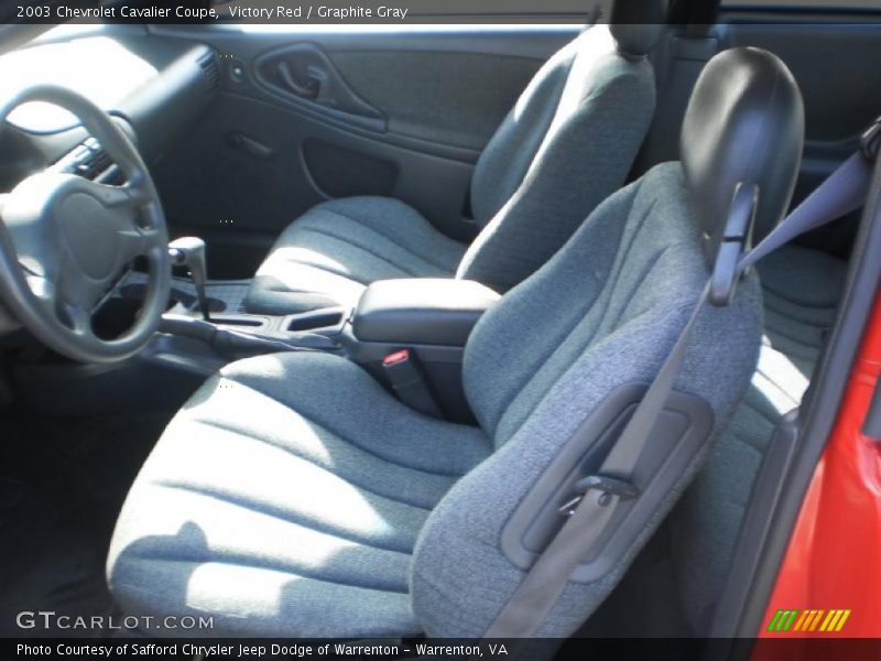  2003 Cavalier Coupe Graphite Gray Interior