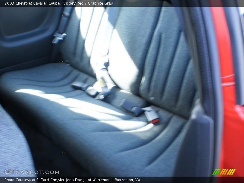 Victory Red / Graphite Gray 2003 Chevrolet Cavalier Coupe