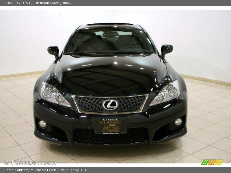 Obsidian Black / Black 2008 Lexus IS F