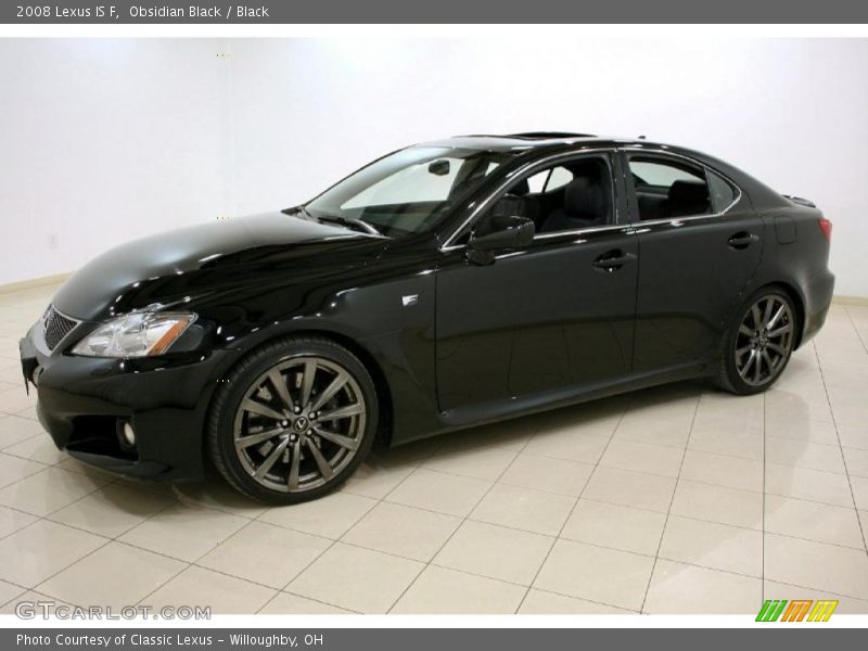 Obsidian Black / Black 2008 Lexus IS F